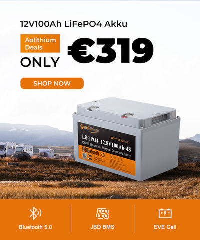 Vorteil der LiFePO4 12V 100Ah Batterie mit Bluetooth